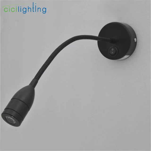 1w 3w Led Reading Light Flexible Gooseneck Wall Sconce Lamp Art