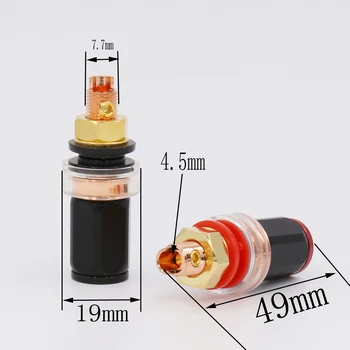 

4pcs BP-601 style Swiss Amplifier Speaker Terminal Binding Posts