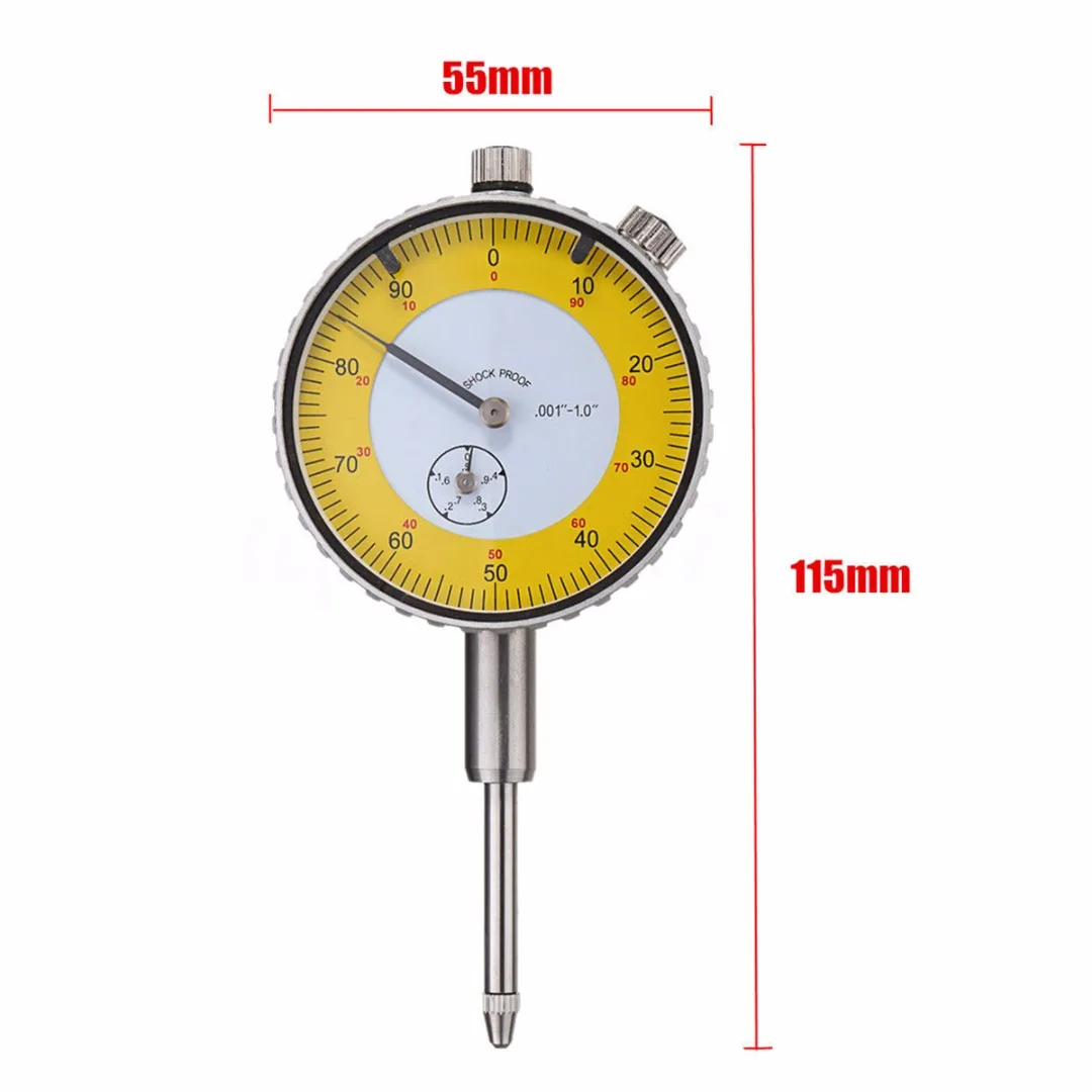 0,00"-1,0" точный циферблат, тестовый индикатор, профессиональный портативный рычажный калибр, измерительный инструмент Mayitr, 115*55 мм