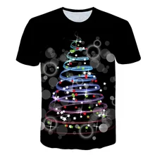 Футболка с 3d принтом рождественской елки горячая Распродажа футболка большого размера Новая модная футболка Мужская/женская летняя футболка с 3D рисунком S-6XL