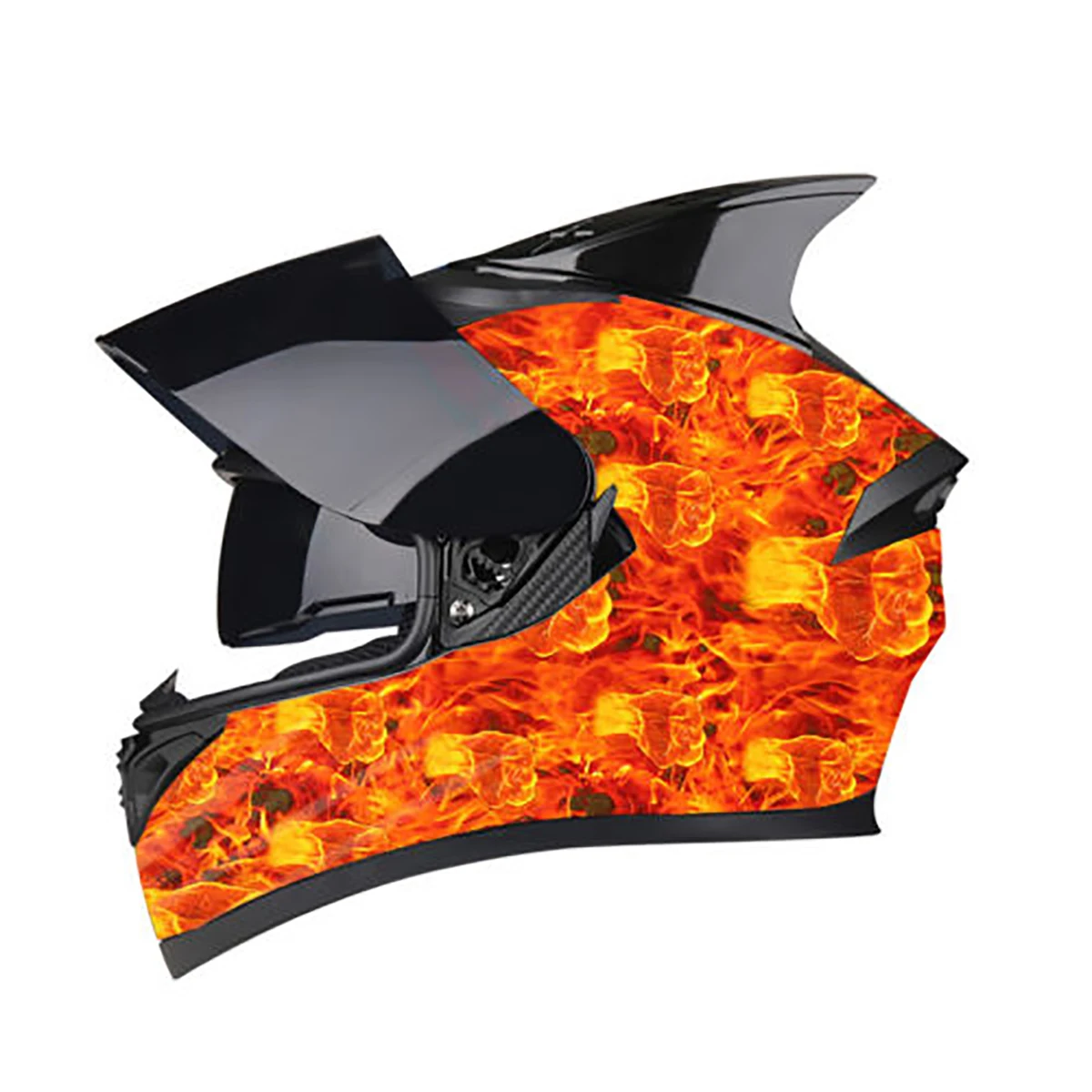 JX-LCLYL New 0.5*1m Fire Fist Hydrographic Water Transfer Film Hydro Dipping Print Carbon