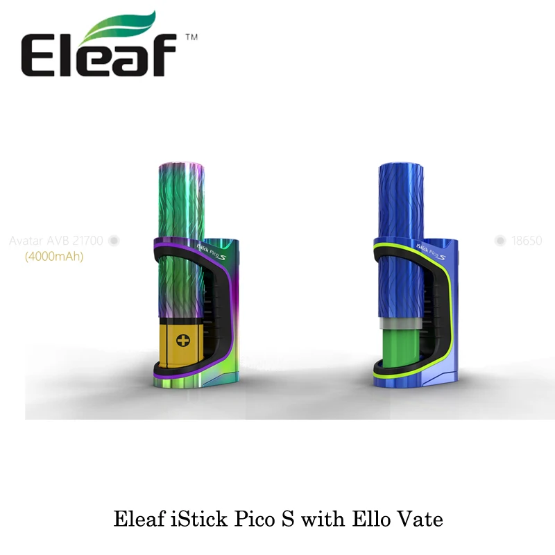 Электронная сигарета Eleaf iStick Pico S боксмод 100 вт с атомайзером ELLO VATE испаритель 6 5 мл