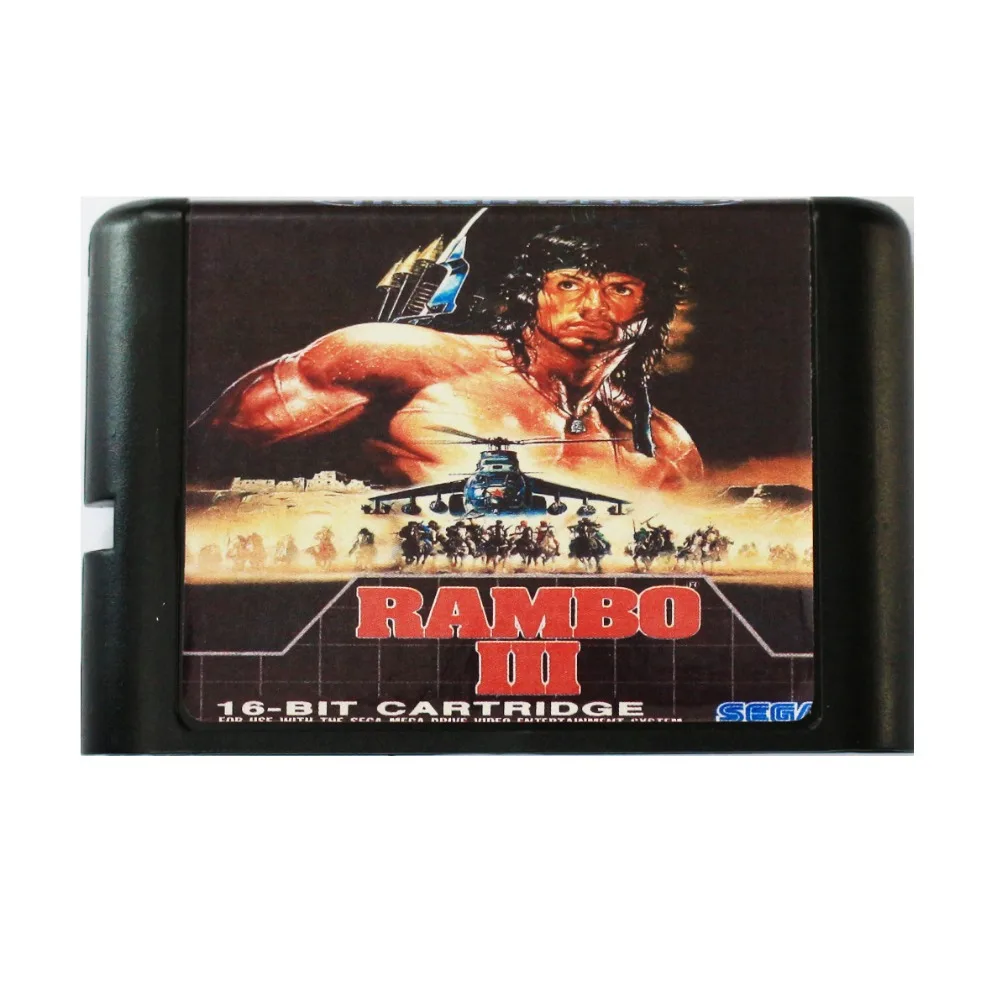 

Rambo 3 16 bit MD Game Card For Sega Mega Drive For SEGA Genesis