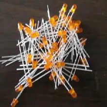 1000 шт. 3 мм Orange Ультра яркий рассеянный Orange Светодиодные лампы Новые 3 мм Orange объектив Большой/широкоугольный LED