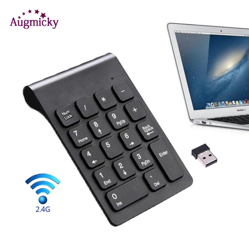 

New Portable 2.4G Mini USB Wireless Digital Numeric Keypad 18Keys Number Pad Receiver For XP8 Laptop PC Accounting tasks Key pad