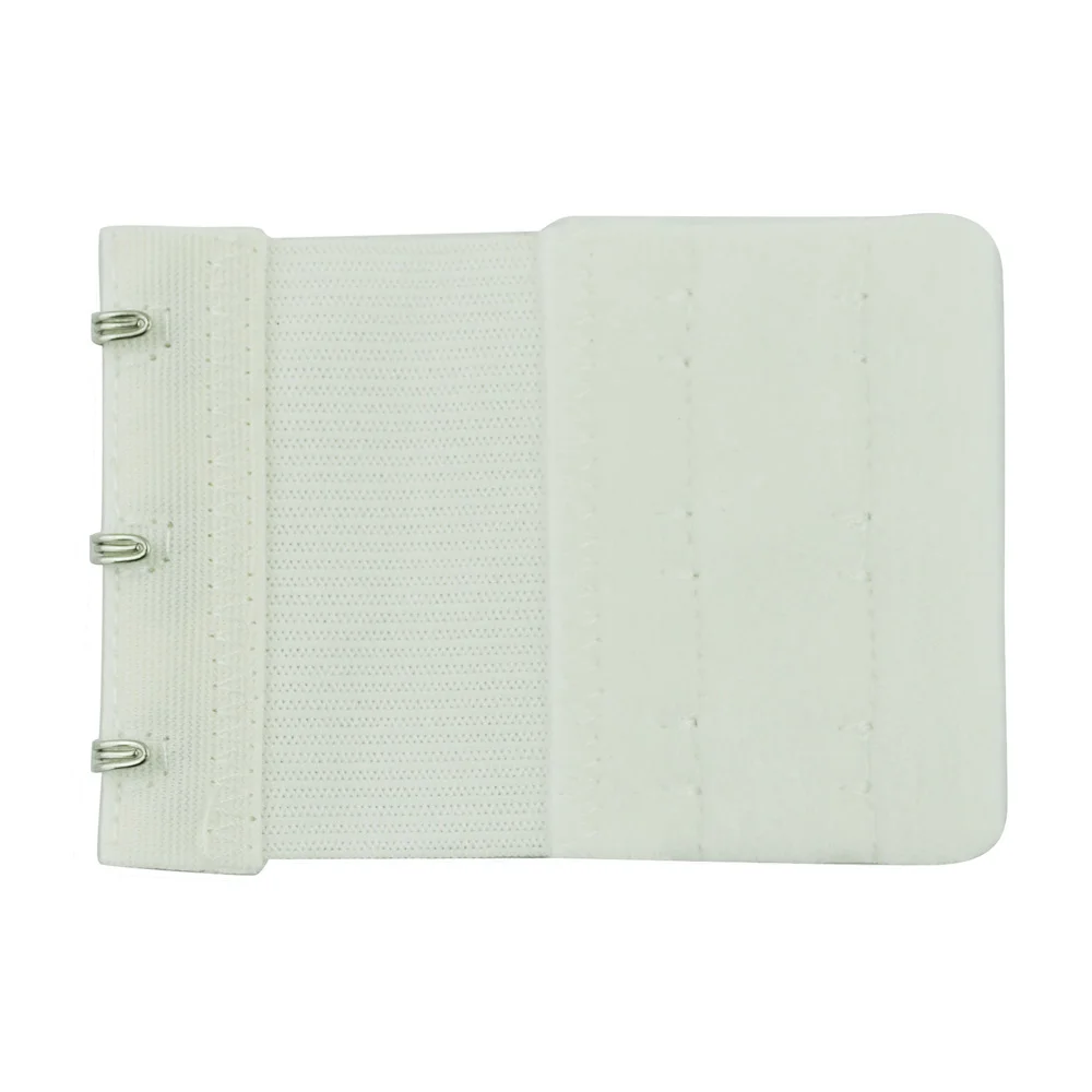 SODIAL(R) 3 шт. 2x3 крючок и лента для глаз растягивающийся удлинитель для бюстгальтера белый для леди