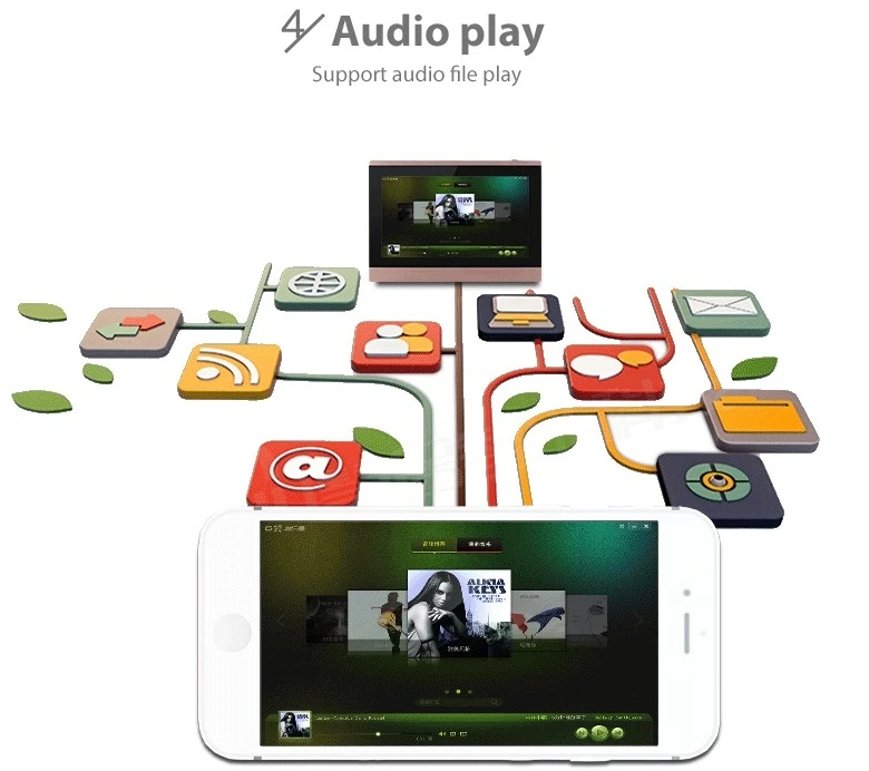7 Inch Top selling smart home audio system wifi bluetooth