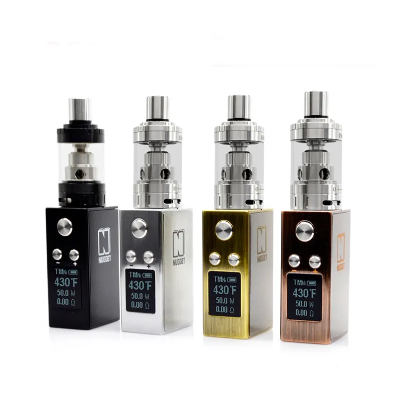 Original Artery Nugget 50W TC full kit Electronic cigarettes Box Mod Vape elektronik sigara Kit