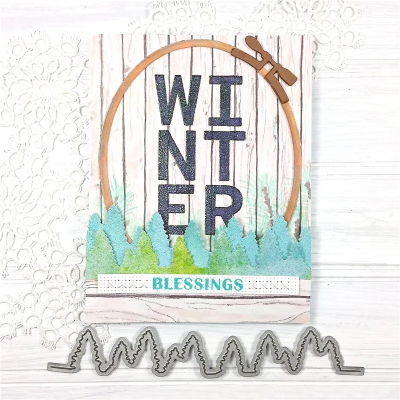 

Creative Edges Evergreen Metal Cutting Dies for Scrapbooking 2019 New Craft Dies DIY Album Card Making Decor Paper