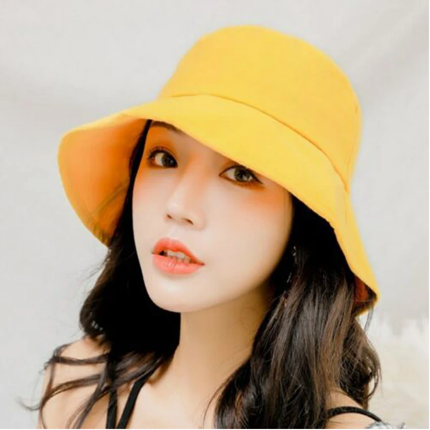 

Women Hat Panama Hat Summer Hat Ladies Summer Cap Big Wide Brim Cotton Floppy Derby Beach Sun Foldable Cap