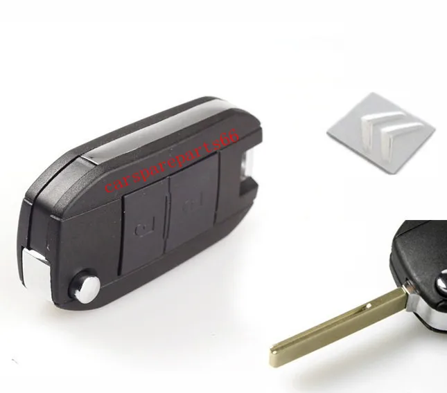 Free shipping! 30pcs/lot new cheap 2 buttons Citreon modified flip remote key shell (with groove) | Автомобили и мотоциклы