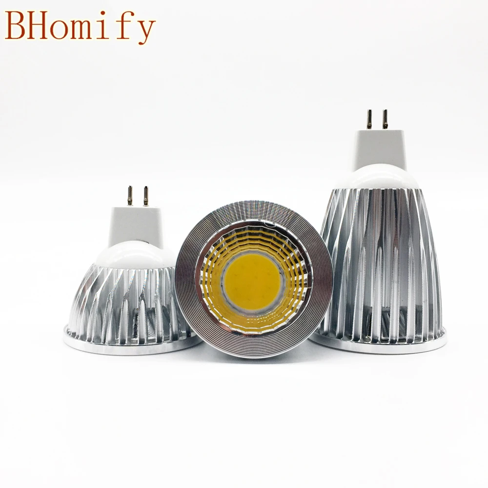 New Led Cob Spotligh High Power Lampada Led MR16 GU5.3 COB 6w 9w 12w Dimmable t Warm Cool White MR16DC12V Bulb Lamp GU5.3AC220V super bright dimmable gu10 gu5 3 e27 mr16 cob 7w 9w 12w led bulb lamp 85 265v 12v spotlight warm white cold white led light