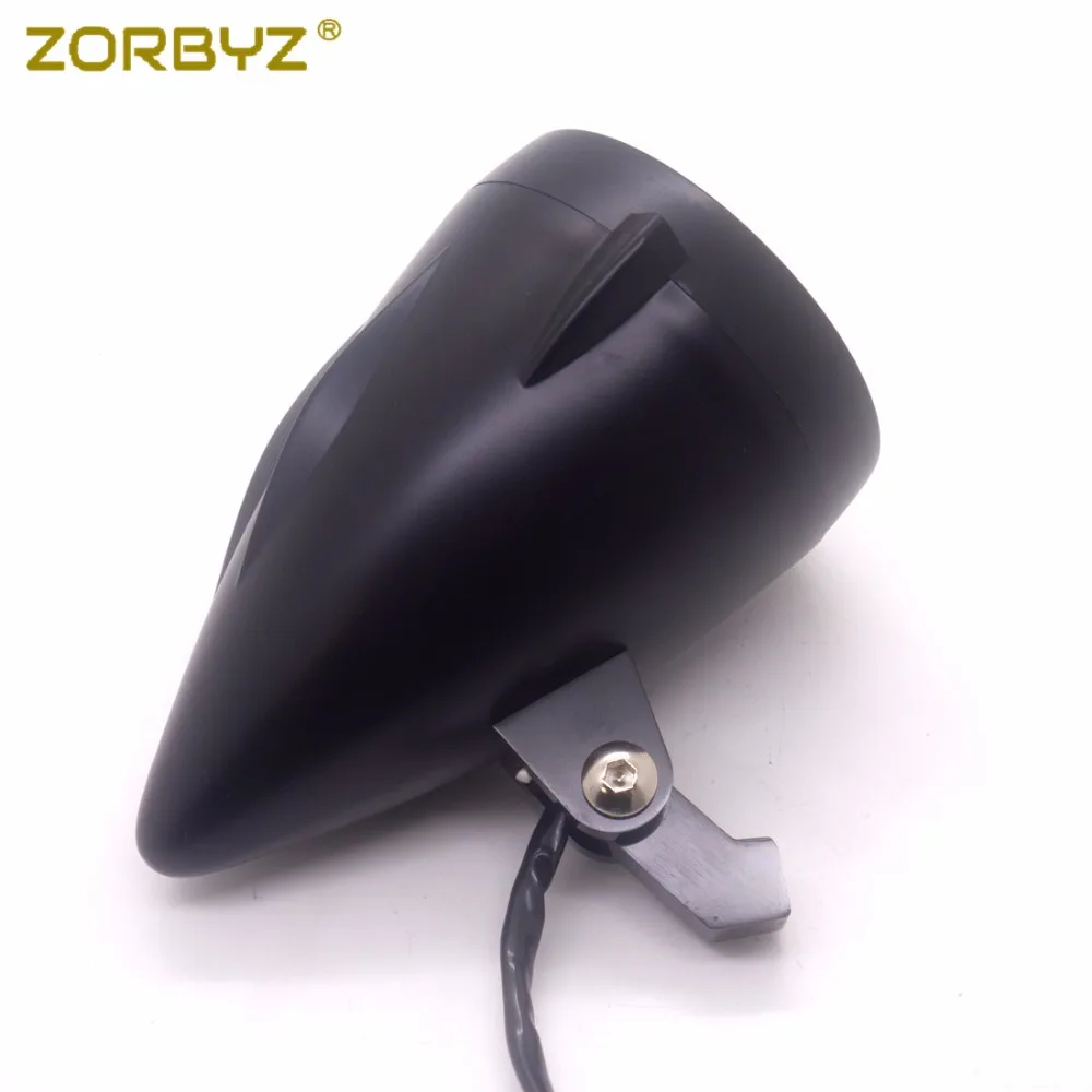 Zorbyz 1 шт. светодиодный пуля фара с белым Ангельские глазки свет для Honda Shadow VT400 600 750 Magna 250 Steed VLX измельчитель