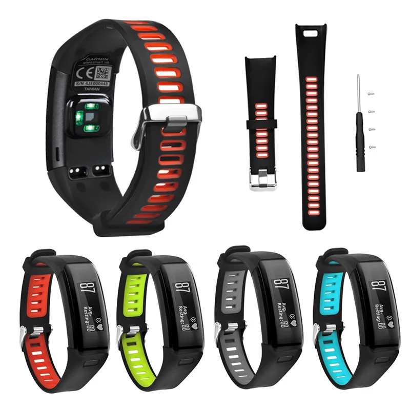 

Silicone Watch Band Strap Loop Wristband for GARMIN VIVOSMART HR @JH