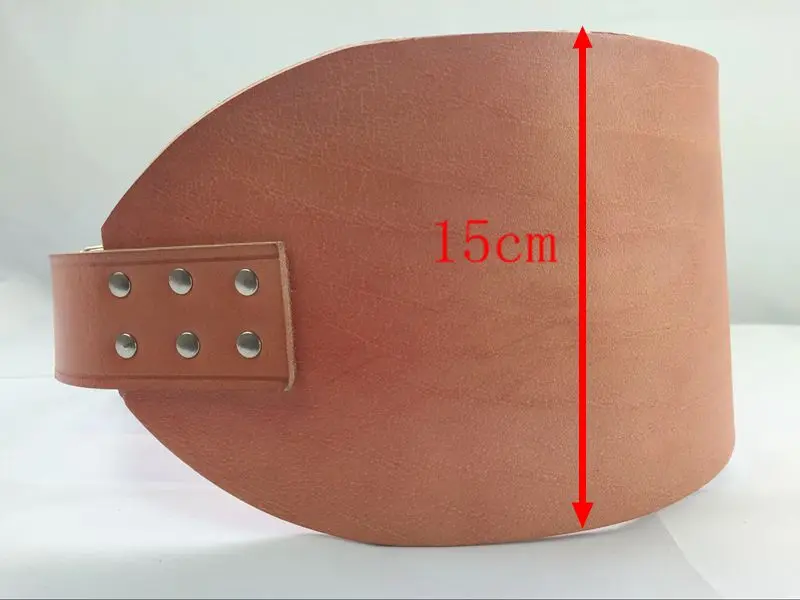 Пояс для тяжелой атлетики из натуральной кожи, пояс штангиниста Pesas для тренажерного зала, фитнеса, спины, тренировочный ремень, ширина 15 см