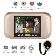 3.5in ЖК цифровой глазок Визуальный дверной замок ночного видения дверной глазок с камерой видео