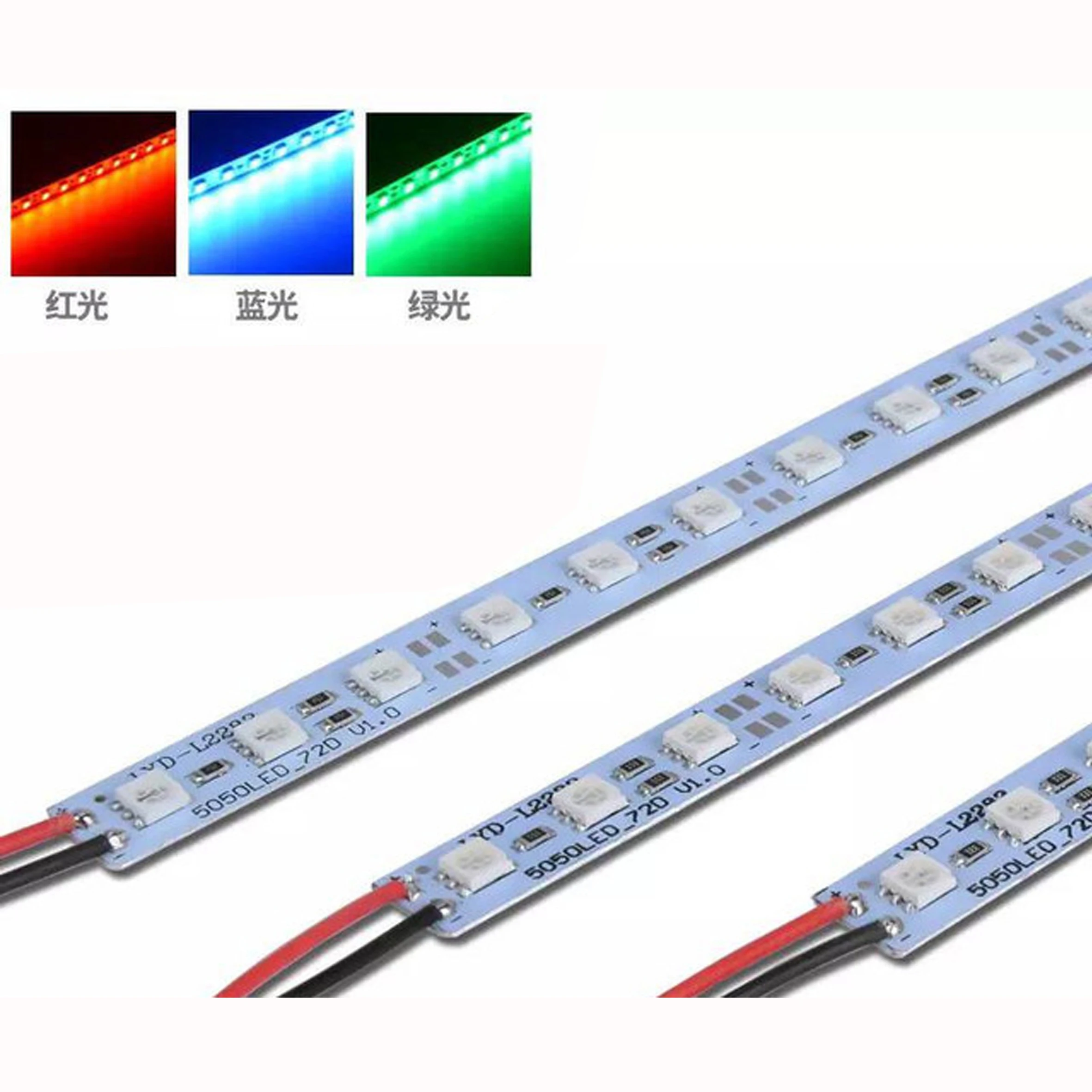 5050 Светодиодный светильник SMD 36 светодиодный s/50 см белый/теплый белый/RGB светодиодная твердая лента DC 12 В 5050 Светодиодный светильник