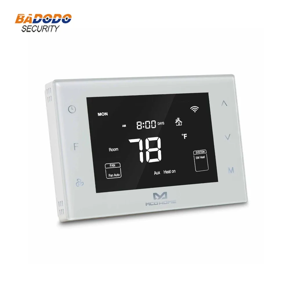 

Z-Wave enabled programmable thermostat Heat Pump Thermostat MCO Home MH6-HP for heat pump control system