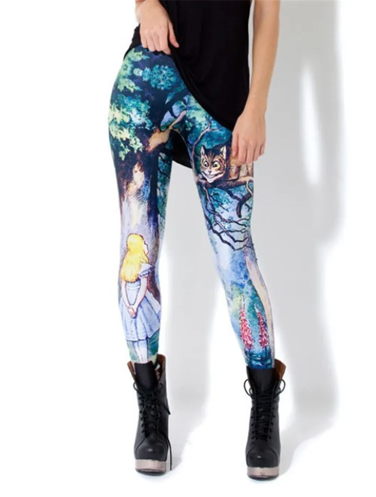 CHSDCSI Новинка 3D Леггинсы с принтами Модные женские леггинсы Космические Galaxy Леггинсы с галстуком-красителем Фитнес Леггинсы черные молочные сексуальные брюки