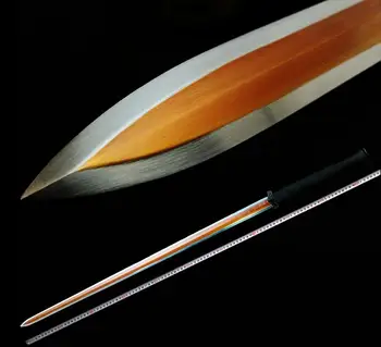 

Very Nice HandMade Chinese HanJian Sword Katana Knife Sharpen 8Side Manganese Steel Folded Blade Full Tang