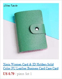 Мужской Мини Магический двойной кожаный бумажник держатель для карт кошелек супер качество