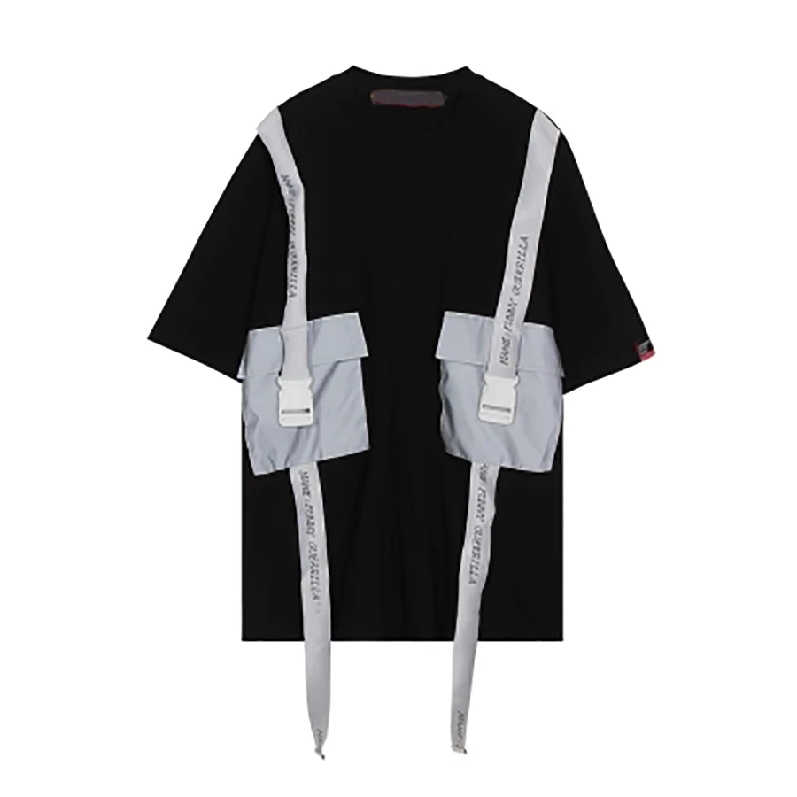 Top Reflective Oversize t Shirt Women Summer Korean White Lace Up Plus Size t Shirt Baby Groot Couple t Shirt For Lovers 50H0293