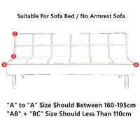Solid Color Sofa Bed Cover All-inclusive Folding Sofa Covers for Living Roon Tight Wrap Couch Cover Without Armrest funda sofa 2