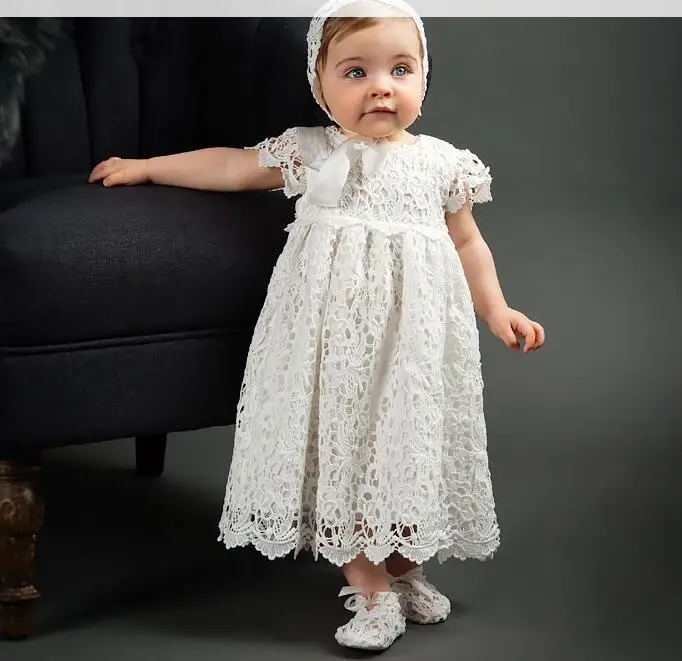 

Newborn Baby Christening Dress Girl Toddler Baptism Gown Clothing
