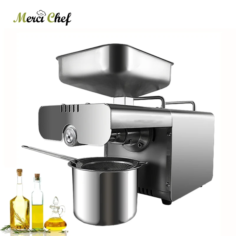 IT 08 Mini Oil Press Machine Soybean Oil Pressers Cold Peanuts Electric