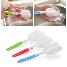 Длинные ручки мягкие детские щетки для бутылочек бытовые губки чистящие щетки рукоятка без скольжения для очистки внутренних поверхностей бутылки