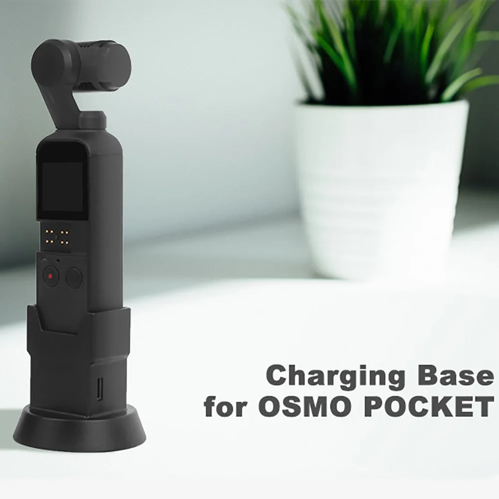 

Powstro Handheld Stand Expansion Accessories Type C Charger 1/4" Vertical Gimbal Base Is Designed For DJI OSMO Pocket Camera