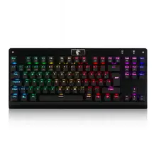 Z77 TKL Механическая игровая клавиатура RGB подсветка 88 клавиш анти-ореолы синие переключатели алюминиевая клавиатура Немецкая раскладка, черный