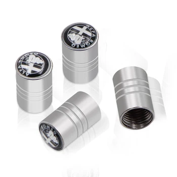 

4Pcs Waterproof Cover Emblem Badge Car Tire Valve Cap Wheel Cover For Alfa Romeo 159 147 156 Giulietta Car Accessories