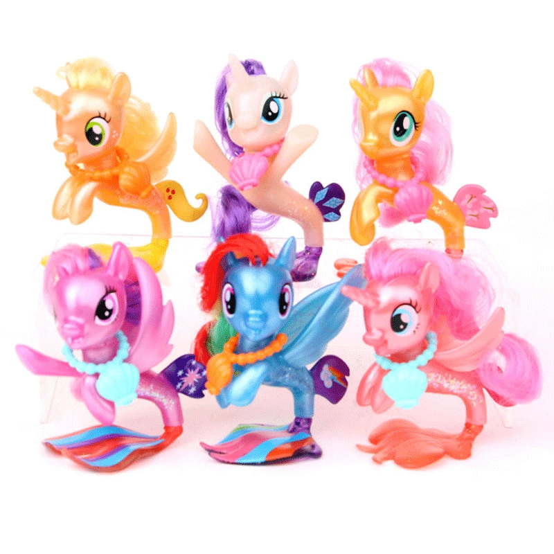 My Little Pony friendly Is Magic фильм серии музыкальная сцена набор Пинки Пирог принцесса Skystar C0684 подарки для девочек игрушка - Цвет: MERMAID I