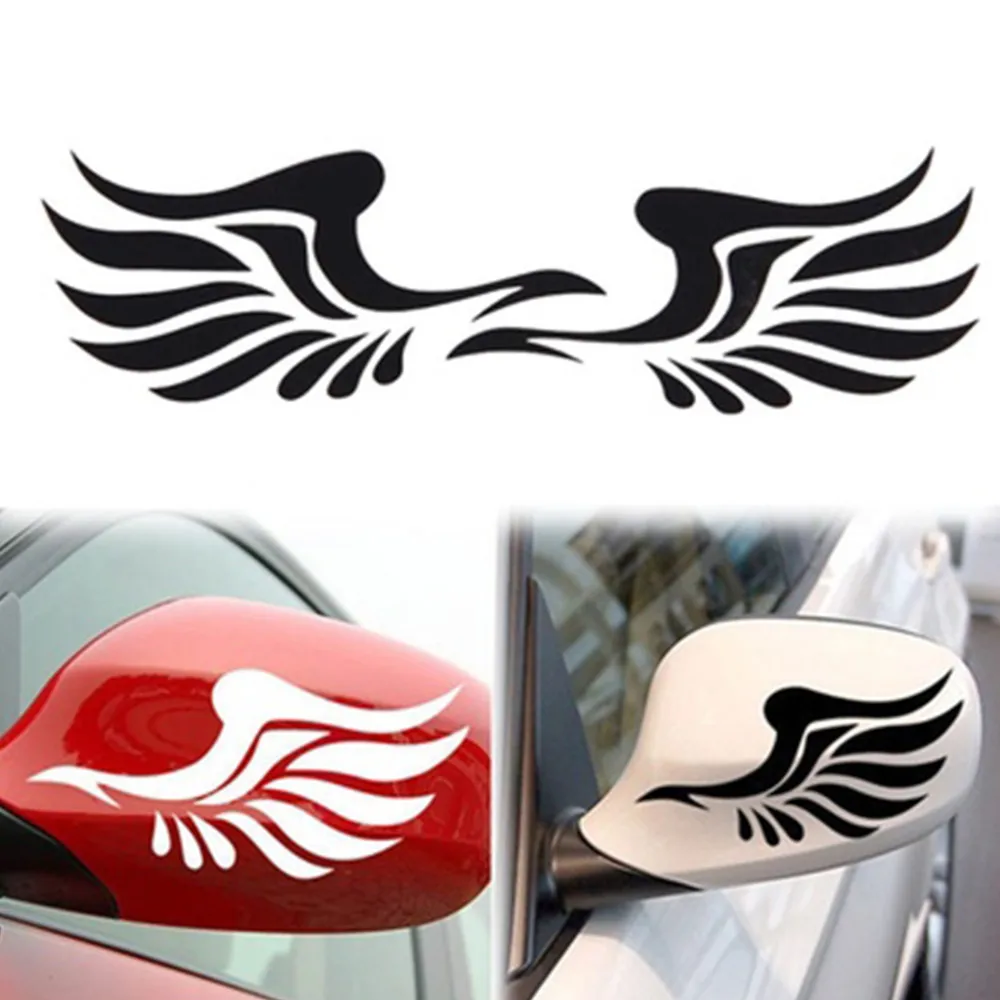 Car styling Fire Wings Rearview Mirror Stickers for Side Mirror Light