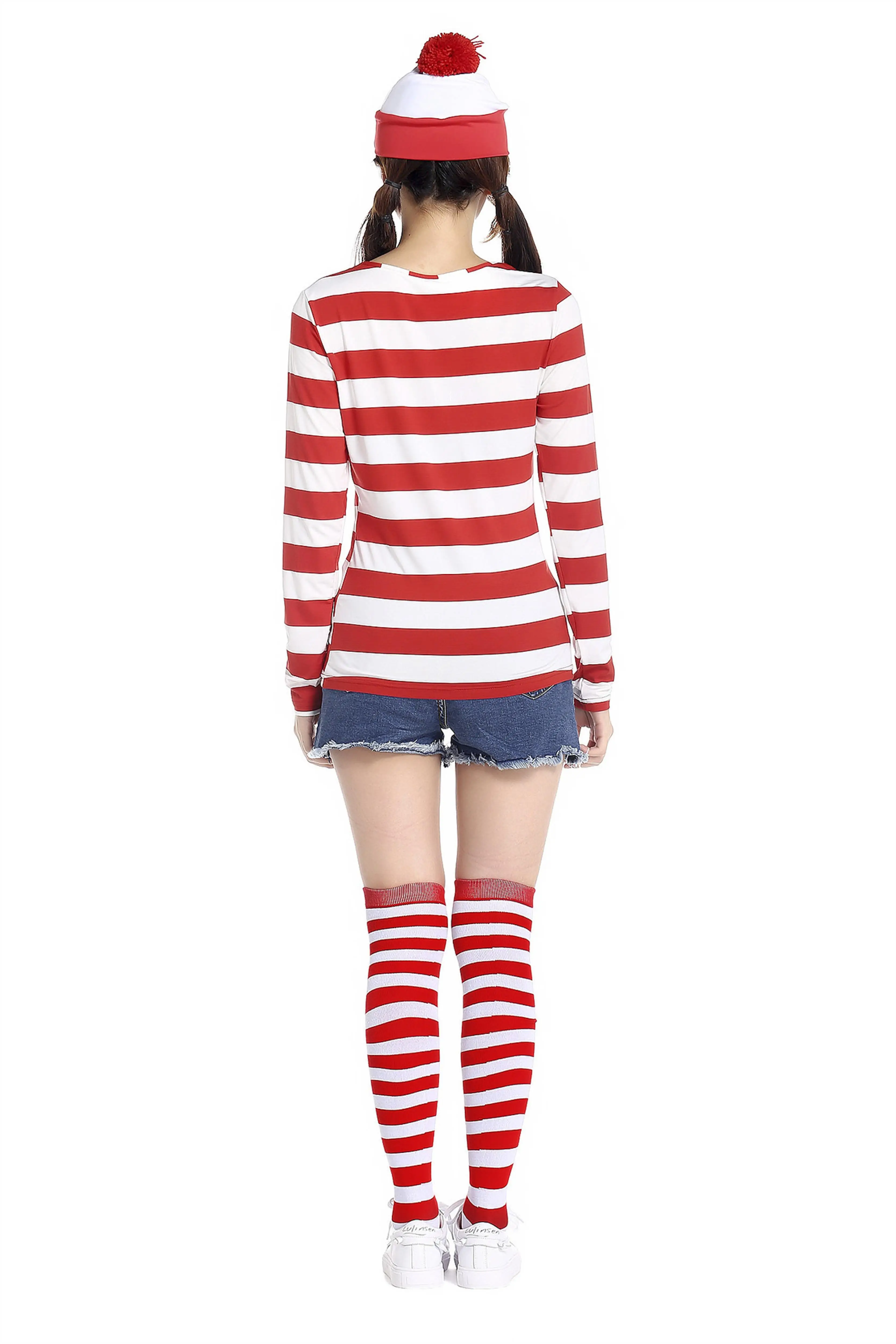Where's Wally Waldo взрослый лицензированный костюм с героями мультфильмов Еженедельный наряд