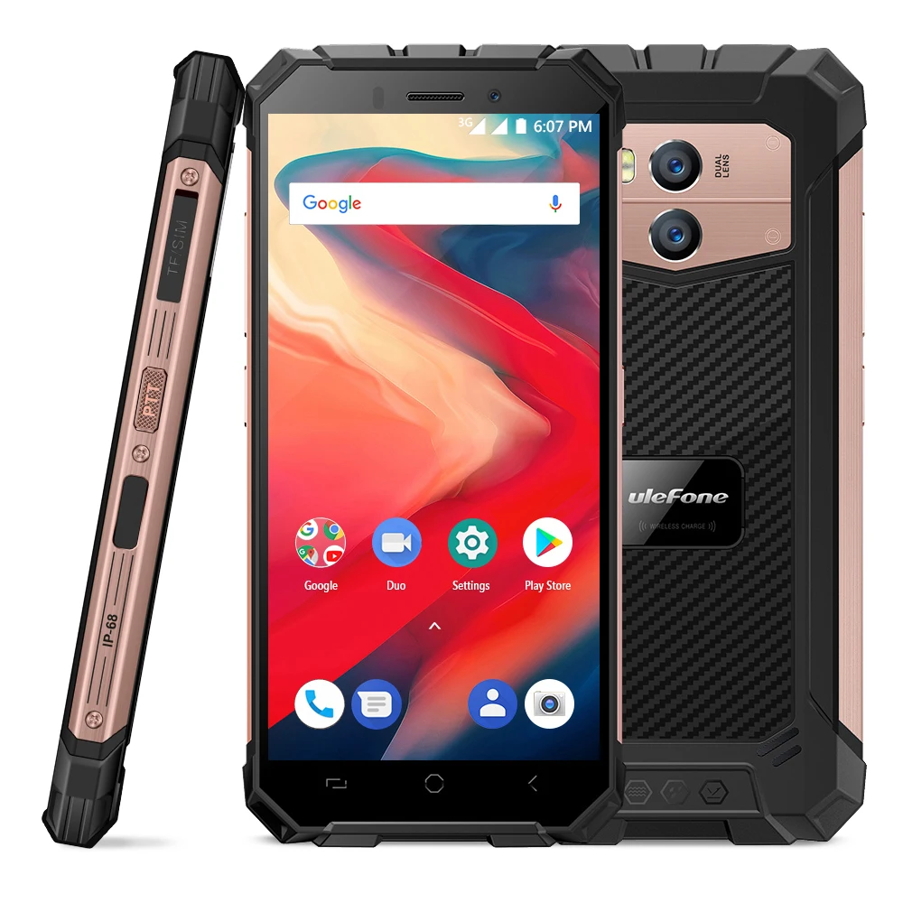 

Ulefone Armor X2 3G Mobile Phone Android 8.1 IP68 Waterproof Smartphone 5.5" HD 18:9 Quad Core 2GB+16GB Phone 13MP NFC 5500mAh