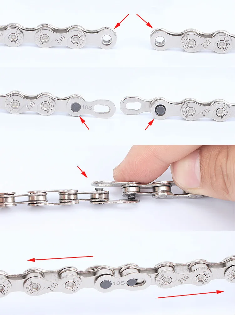 Top 1 Pair Bike Chain Connector for 6/7/8/9/10 Speed Quick Link Repair Tool Parts Mountain Cycling Bicycle Chain 6 Top 1 Pair Bike Chain Connector for 6/7/8/9/10 Speed Quick Link Repair Tool Parts Mountain Cycling Bicycle Chain 6