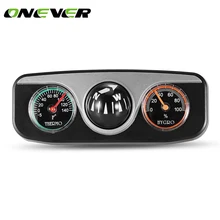 3 in1 руководство мяч Авто средство передвижения лодка навигации компас термометром и гигрометром декоративные часы для украшения Аксессуары для автомобильного интерьера