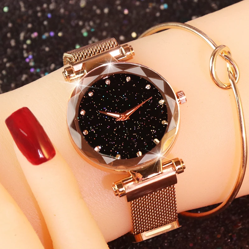 Montres femmes magnétique ciel étoilé montre femme montre de luxe diamant montres Bracelet horloge femmes Bracelet relogio feminino saat