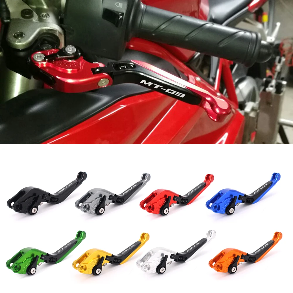 CNC Leve flip-up Freno Frizione BLU YAMAHA MT-09 MT09 TRACER 2015