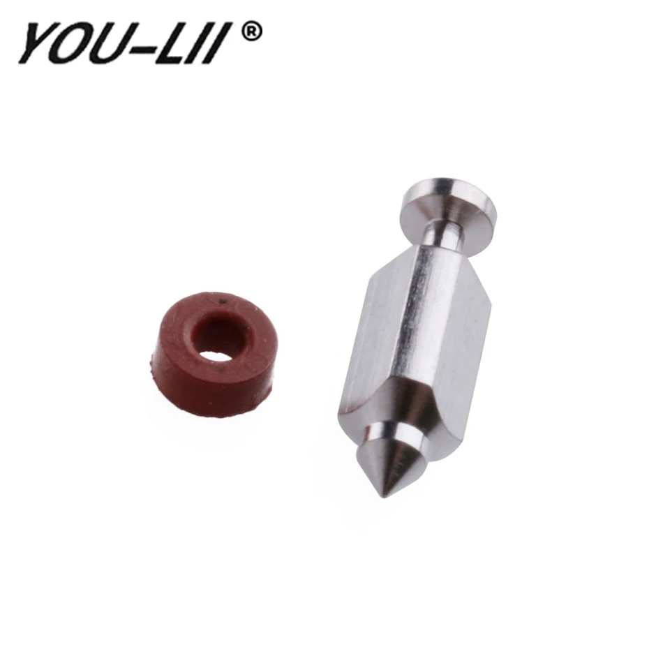 

YOULII Carburetor Float Valve Needle Seat Kit For Briggs & Stratton 398188 281144 Carb Chainsaw Repair Kit Set