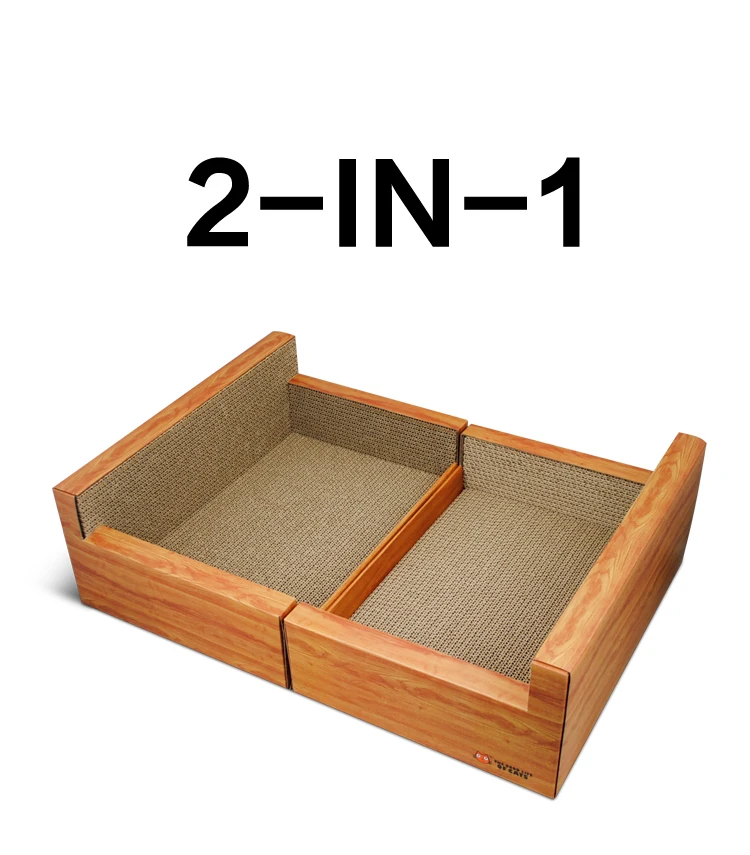 

2-in-1 Corrugated Board Cat Scratcher cat bed cat sofa Seize Scratch Pad Cat Kitten Corrugated Scratch Board Pad Toy For Claws