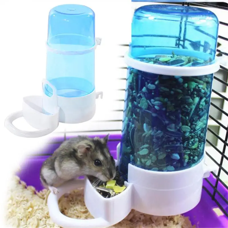 Automatic Pet Food Dispenser Feeder Feeding Bowl Dish Hamster Hedgehog