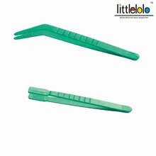 Детские специальные пластиковые эксперименты детский сад зажимы инструменты Локоть Пинцет плоский пинцет