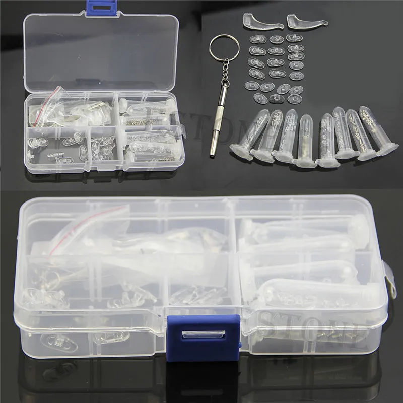 

Eyeglass Sun Glasses Screw Nut Nose Pad Optical Repair Tool Assorted Kit New