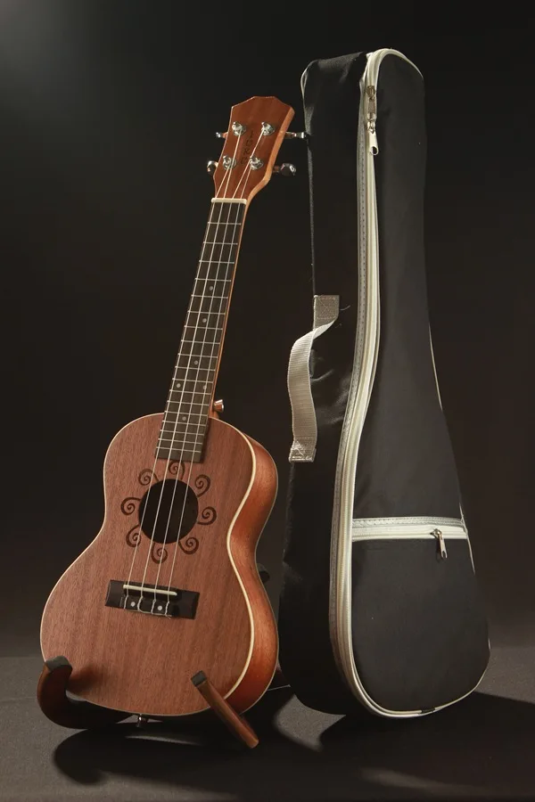 

Beginners Ukulele Concert Ukulele 23 Sapele wood Hawaii Small Guitar Ukulele Musical Instruments 4 String Ukelele+Bag