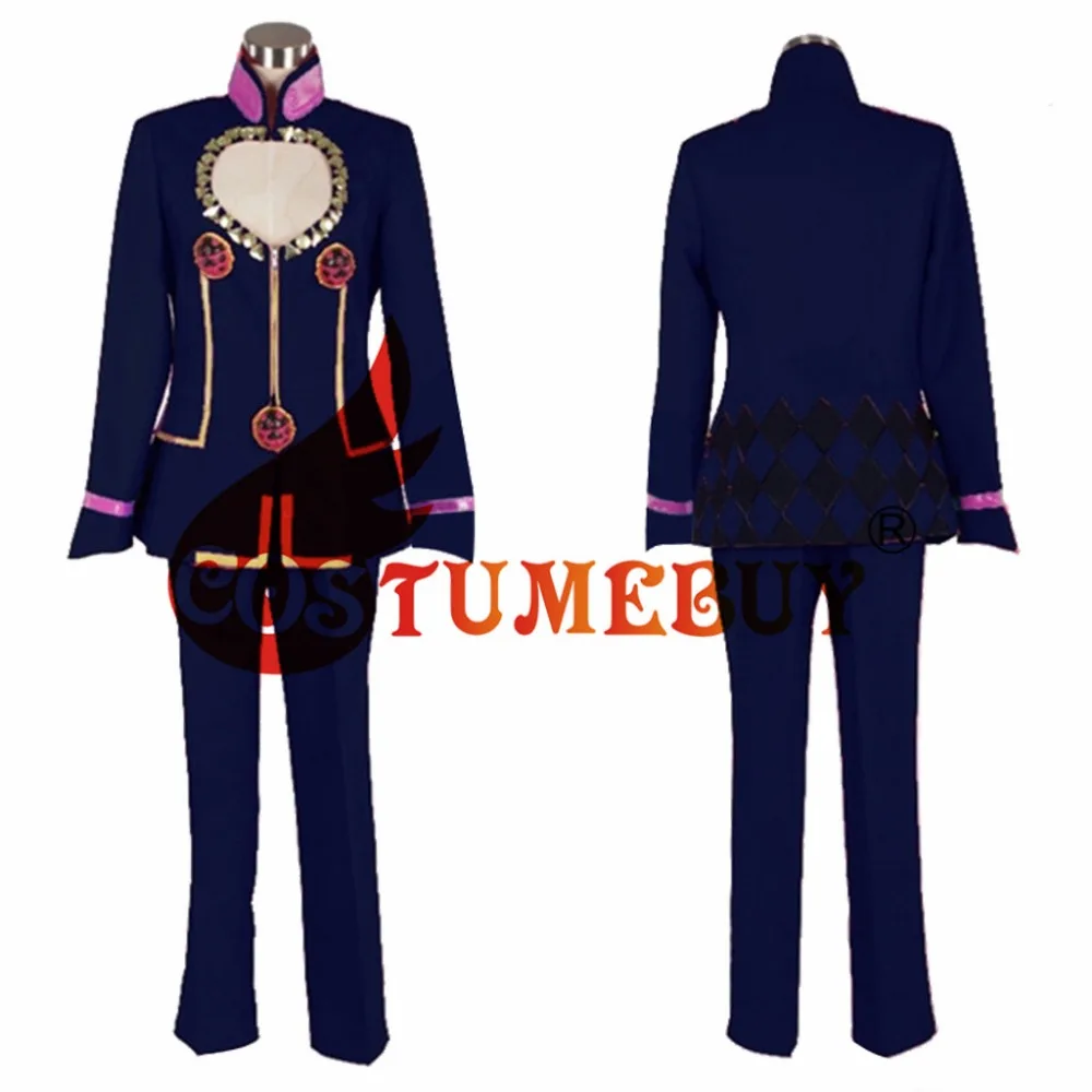Costumebuy аниме jojo's невероятное приключение goldenwind Giorno Giovanna Косплэй взрослый костюм Для мужчин Топ и штаны костюм Любой Размер L920