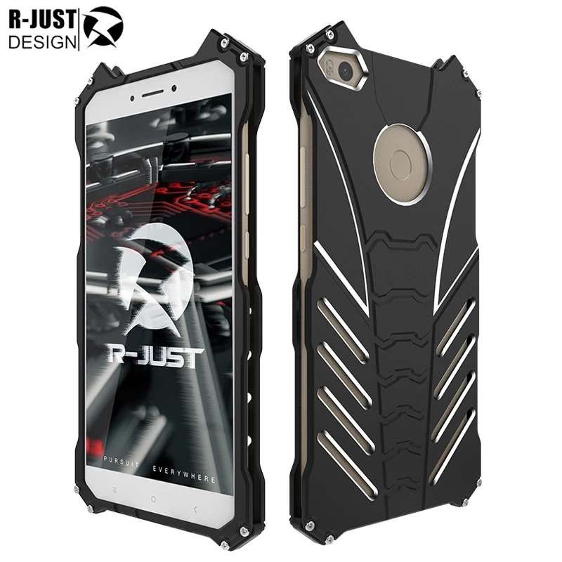

R-JUST Heavy Dust Luxury Metal Case For xiaomi Mi 8 8 se mi6 MAX 5 5C 5S 5s Plus Note 2 For xiaomi mi max 2 3 xiaomi mi 8 lite