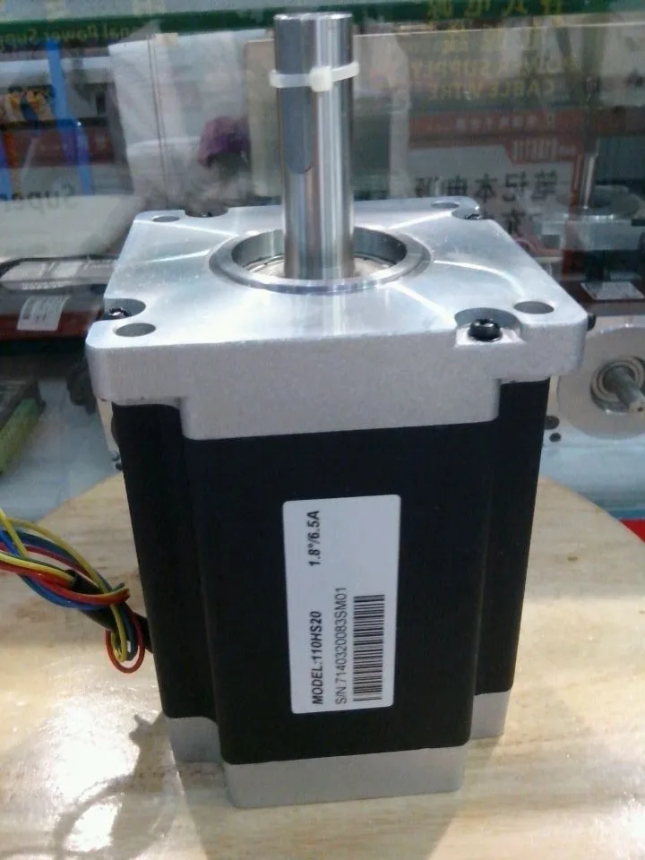 New Leadshine 2-phase stepper motor 110HS20 NEMA 42 step motor out 20NM Hybrid motor current 6.5A CNC stepper system good choose